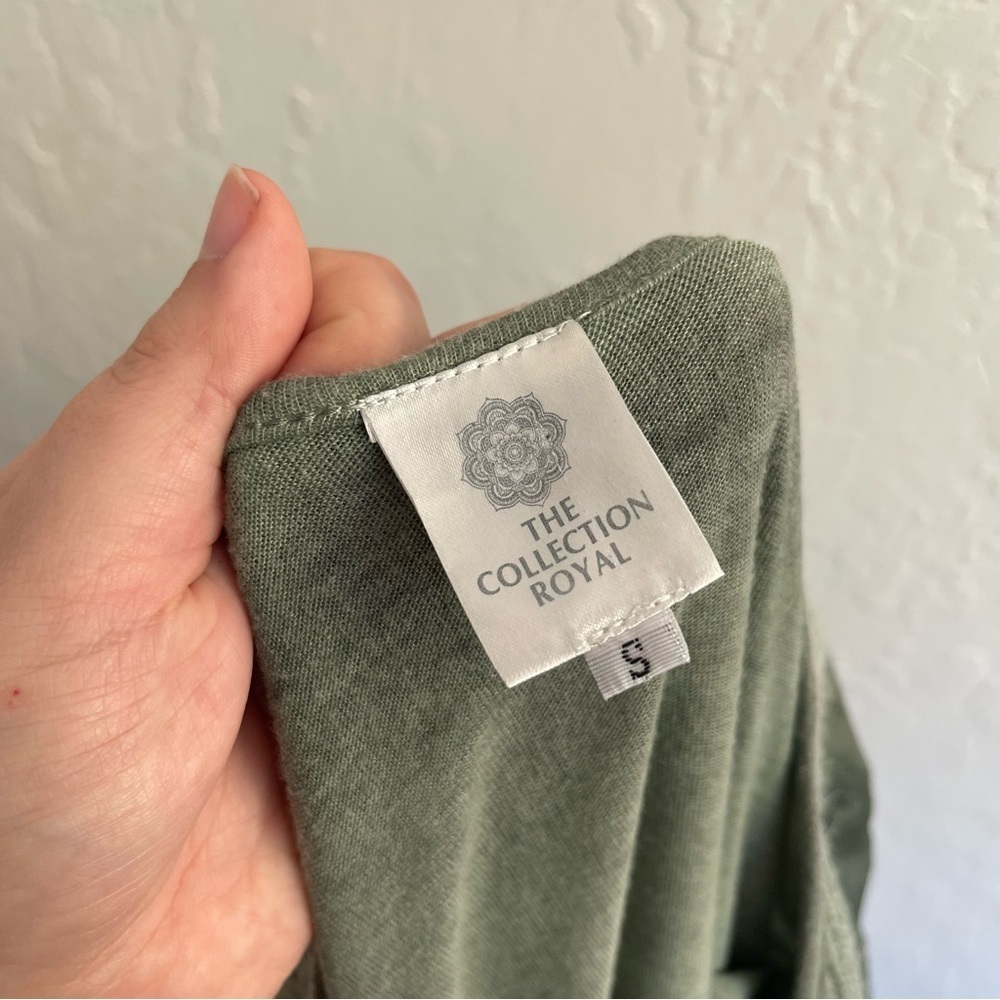 The Collection Royal Lagenlook Green Knit Layered Sweater Tunic Womens Small - Picture 6 of 8